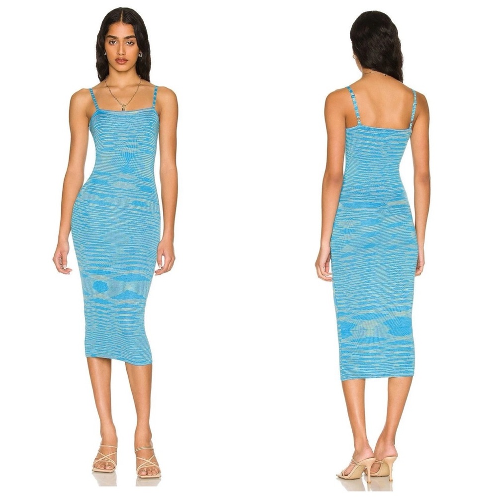 SNDYS | NWT Lunar Knit Midi Dress in Blue Large
